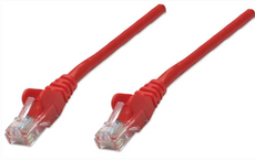INTELLINET IEC-C6-RD-25, Network Cable, Cat6, UTP 25 ft. (7.5 m), Red, Stock# 342193