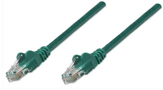 Intellinet IEC-C6-GR-10, Network Cable, Cat6, UTP, RJ45 Male / RJ45 Male, 3.0 m (10 ft.), Green, Part# 342506