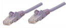 Intellinet IEC-C6-PRP-7, Network Cable, Cat6, UTP, RJ45 Male / RJ45 Male, 2.0 m (7 ft.), Purple,  Part# 393140