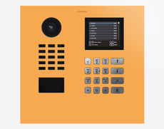 Doorbird D21DKH, IP VIDEO DOOR STATION, RAL 1017, stainless steel, powder-coated, semi-gloss, Part# 423888579