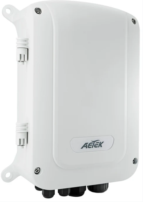 AETEK H40-044-30-150-V3, Outdoor IP67/IK10 4-Port 30W PoE + 2-Port SFP + 2-Port RJ45 Gigabit PoE Switch, Part# 640385