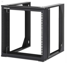 Intellinet 19" IOFR-2PWM-9U, Wall Mount Open Frame Network Rack, 9U, Front-hinged Swing Frame, Part# 716185