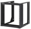 Intellinet 19" IOFR-2PWM-9U, Wall Mount Open Frame Network Rack, 9U, Front-hinged Swing Frame, Part# 716185