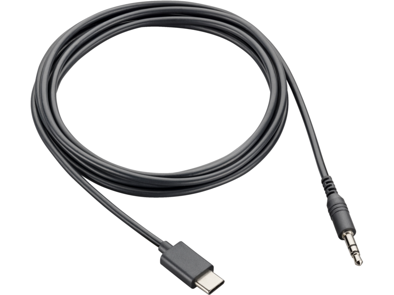 Poly Voyager Surround 80/85 UC 3.5mm Audio Adapter Cable, Part# 9C6M4AA