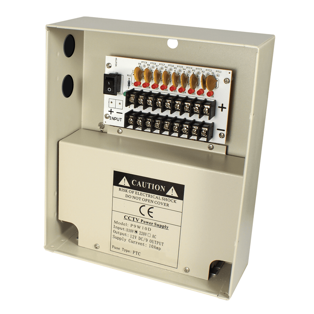 SPECO P4W5D 4CH @ 5A DC Camera Power Supply (W-12VDC-4P/5A), Stock# P4W5D