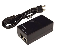 Tycon 24V 1A 24W Passive Power 10G PoE Injector Inserter, with US Power Cord, Part# TP-POE-24-10G