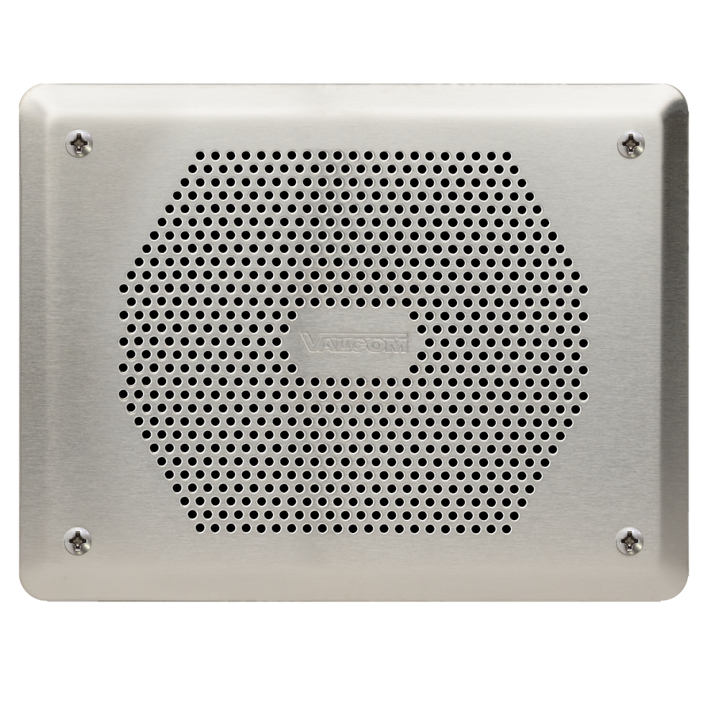 Valcom V-9806 Recessed Mount Vandal-Resistant Grille Assembly for V-1080 & V-1090 ( Stainless Steel), Stock# V-9806