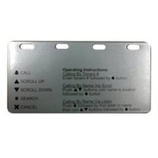 AiPhone GT OP. PLATE PLATE DESCRIBING OPERATION OF GTA/GTV-DES ENTRY PANEL, Stock# GT OP. PLATE