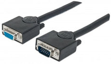 Manhattan 313612 SVGA Extension Cable 15 m (50 ft.), Black, Stock# 313612