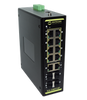 Syncom KA-GMH14P 8 Port Managed & Hardened Gigabit PoE Switch with 2 Port Gigabit Ethernet Uplink and 4 Port Gigabit SFP, Stock# KA-GMH14P