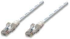INTELLINET/Manhattan Network Cable, Cat5e, UTP 1.5 ft. (0.5 m), White (50 Packs), IEC-C5-WT-1.5 , Stock# 345088