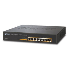PLANET FSD-808P 13" 8-Port 10/100 Ethernet Switch with 8-Port 802.3af PoE Injector, Stock# FSD-808P