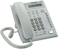 PANASONIC KX-NT321 Basic IP Proprietary Phone - 8 Button, 1-Line LCD, 2nd LAN Port, White, Stock# KX-NT321