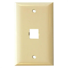 Suttle 1-Port Faceplate, Single Gang, Smooth Finish