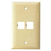 Suttle 2-Port Faceplate, Single Gang, Smooth Finish