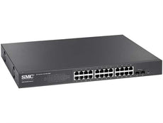 SMC Networks SMCGS26P-Smart NA 24 port 10/100/1000 Smart switch with PoE w/ 2 SFP uplink slots, Stock# SMCGS26P-Smart NA