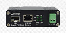 Syncom KA-GSFPHP 1000BASE-TX to 1000BASE SFP Media Convertor, PoE+(30W), Hardened -40 to 75C, Stock# KA-GSFPHP