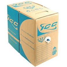 ICC Cat 5E 350 UTP Solid Cable, 24G, 4P, CMP, 1,000 FT, Grey, Part# ICCABP5EGY