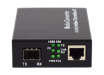 Syncom CMA-GSFP Gigabit Ethernet to SFP (SX/LX) Media Converter, without SFP Module, Stock# CMA-GSFP
