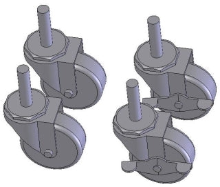 Greenlee CASTER SET-FOUR PLASTIGLIDE ~ Cat #: 33405