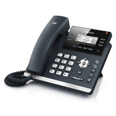 Yealink SIP-T41P ~ 3 line Ultra Elegant IP Desk Phone w/ (5-Port POE Switch, 4 POE Ports, 4 Extra Coil Cords)  ~ NEW