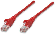 INTELLINET/Manhattan Network Cable, Cat5e, UTP 1.5 ft. (0.5 m), Red (50 Packs), IEC-C5-RD-1.5, Stock# 345101
