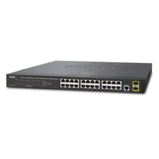 Planet 24-Port Layer 2 Managed Gigabit Ethernet Switch W/2 SFP Interfaces, Stock# PN-GS-4210-24T2S