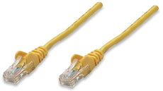 INTELLINET/Manhattan Network Cable, Cat5e, UTP 1.5 ft. (0.5 m), Yellow (50 Packs), IEC-C5-YLW-1.5, Stock# 345118