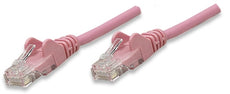 INTELLINET/Manhattan 453127 Network Cable, Cat5e, UTP 50 ft. (15.0 m), Pink (50 Packs), Stock# 453127