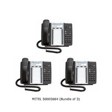 Mitel 5324 IP Phone ~ Part# 50005664 (Bundle of 3) Refurbished