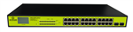 Syncom CMA-G26P-330LX 26 Port Gigabit Ethernet PoE Switch with 2 SFP Ports, LCD Usage Display, Stock# CMA-G26P-330LX