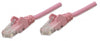 INTELLINET/Manhattan 453035 Network Cable, Cat5e, UTP 0.5 ft. (0.15 m), Pink (50 Packs), Stock# 453035