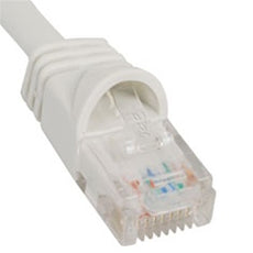 ICC PATCH CORD, CAT 5e, MOLDED BOOT, 1' WH Stock# ICPCSJ01WH