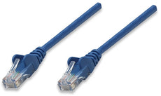 INTELLINET/Manhattan 347365 Network Cable, Cat5e, UTP 0.5 ft. (0.15 m), Blue(50 Packs), Stock# 347365
