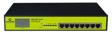 Syncom CMA-G8P-150LX 8 Port Gigabit Ethernet PoE Switch, LCD Usage Display, Stock# CMA-G8P-150LX