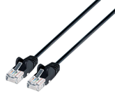 Intellinet Cat6 UTP Slim Network Patch Cable 10 ft. (3 m), Black IEC-C6-BK-10-SLIM, Part# 742115