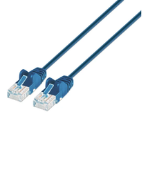 Intellinet Cat6 UTP Slim Network Patch Cable 14 ft. (5 m), Blue IEC-C6-BL-14-SLIM, Part# 766623742184