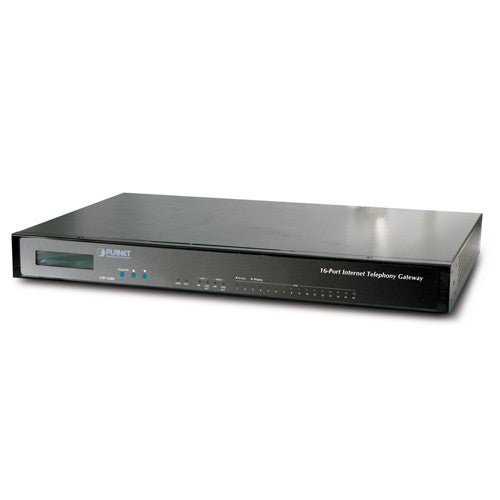 PLANET VIP-1680 16-Port VoIP Gateway (8*FXS + 8*FXO)  - SIP/H323 Dual Protocol, Stock# VIP-1680