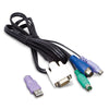 PLANETKVM-DCB-1.8 1.8 Meter 1-to-3 DKVM Combo Cable for KVM Switches, Stock# KVM-DCB-1.8