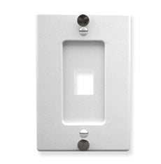 ICC WALL PLATE, TELEPHONE, 1-PORT, WHITE Stock# IC107FWPWH