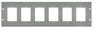 Valcom V-VCPANEL-GY 3U 6-Gang Volume Control Panel, Gray, Stock# V-VCPANEL-GY