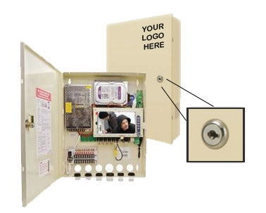 SPECO 16ch Wall Mount HT w/ Monitor 3TB, Stock# D16WHTM3TB