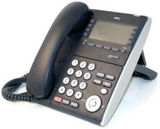 NEC ITL-8LDE-1(BK)  - DT710 - 8 Button Desiless Display IP Phone Black Stock# 690071 Part# BE111239 NEW