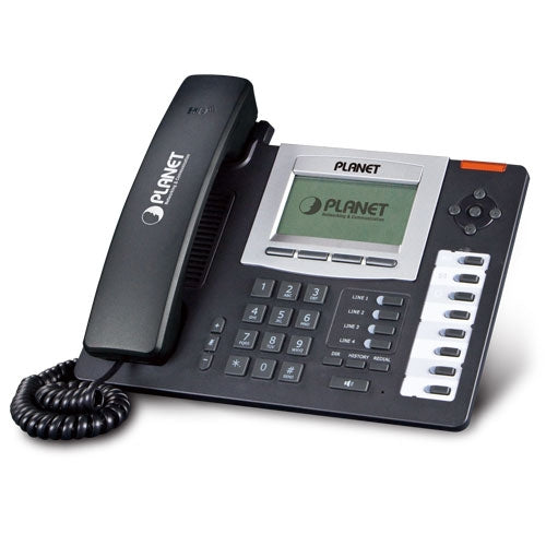 SPECO VIP-5060PT Enterprise HD POE IP Phone,  SIP2.0/IAX2, HD Voice, 128*64 LCD, 6 SIP Lines, ,PoE, BLF, QoS, VPN, STUN, DND, Caller ID, Auto Provision, TR069, up to 5 Expan. Module, Stock# VIP-5060PT