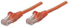INTELLINET/Manhattan Network Cable, Cat5e, UTP1.5 ft. (0.5 m), Orange (50 Packs), IEC-C5-OR-1.5, Stock# 341509