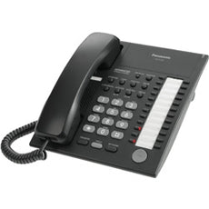 PANASONIC KX-T7720-B Advanced Hybrid 24-Button Speakerphone with Backlit Dial Keypad - Black, Stock# KX-T7720-B