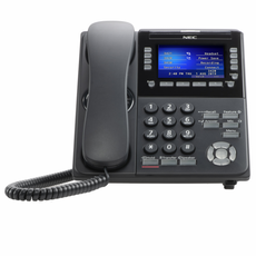 NEC ITK-8TCGX-1(BK)TEL  8 button touch self-labeling Black IP terminal with Color Display, Part# BE118977