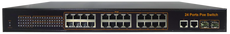 ENS 28 x PoE switch with 24 PoE ports, Part# C-POE-SW2402G