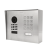 DoorBird IP Video Door Station D1101KH Modern, surface-mount, stainless steel V2A, brushed, incl. surface-mounting housing