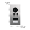 DoorBird IP Video Door Station D1101V Flush-mount, stainless steel V2A, brushed, incl. flush-mounting housing